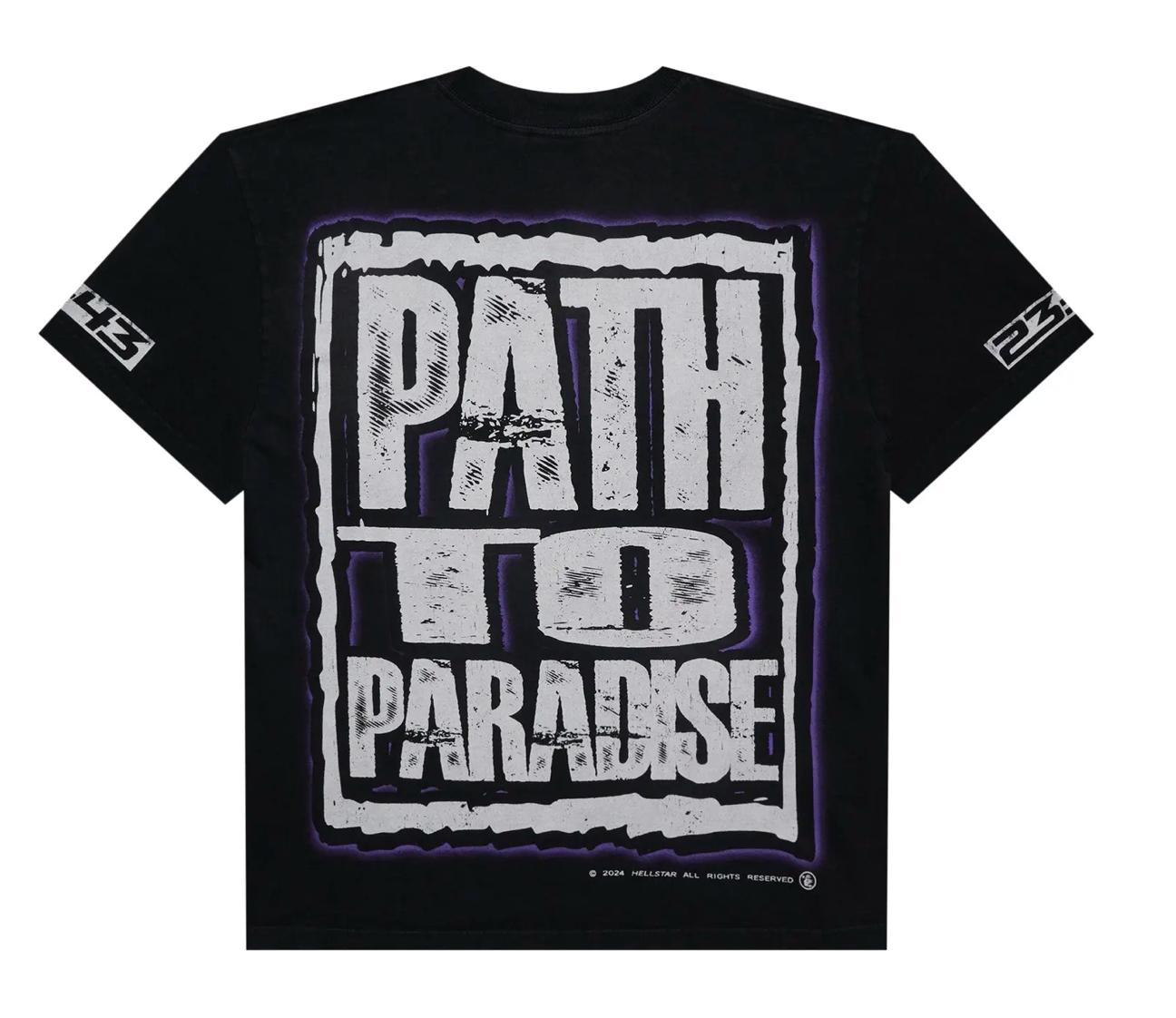 Hellstar "Jesus Freak" Tee Shirt (Black/Purple)
