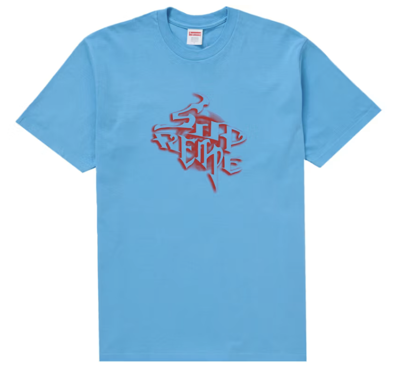 Supreme "Smoke" Tee Shirt (Bright Blue) (FW24)