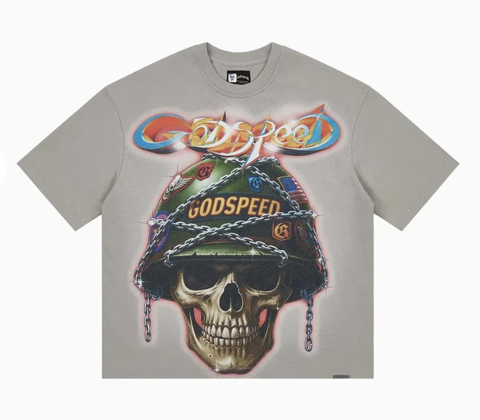 Godspeed "Badges of Honor" Tee Shirt (Wolf Grey)