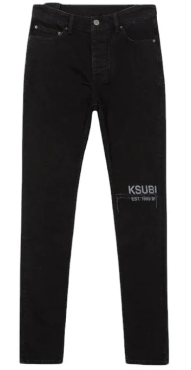 Ksubi Chitch Laid Black EST Denim (Black)