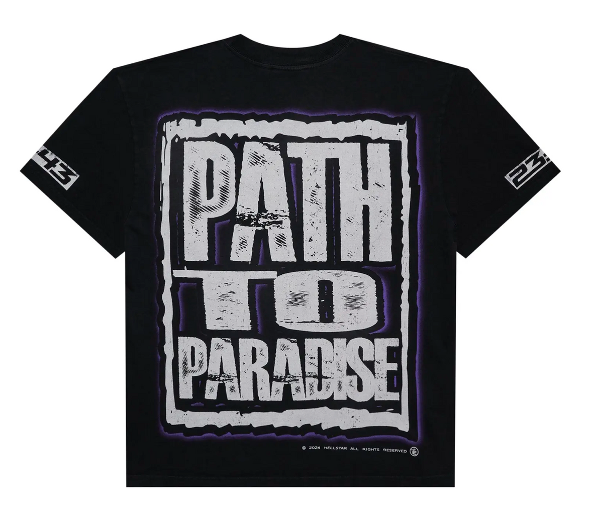Hellstar Jesus Freak Tee Shirt (Black/Purple)