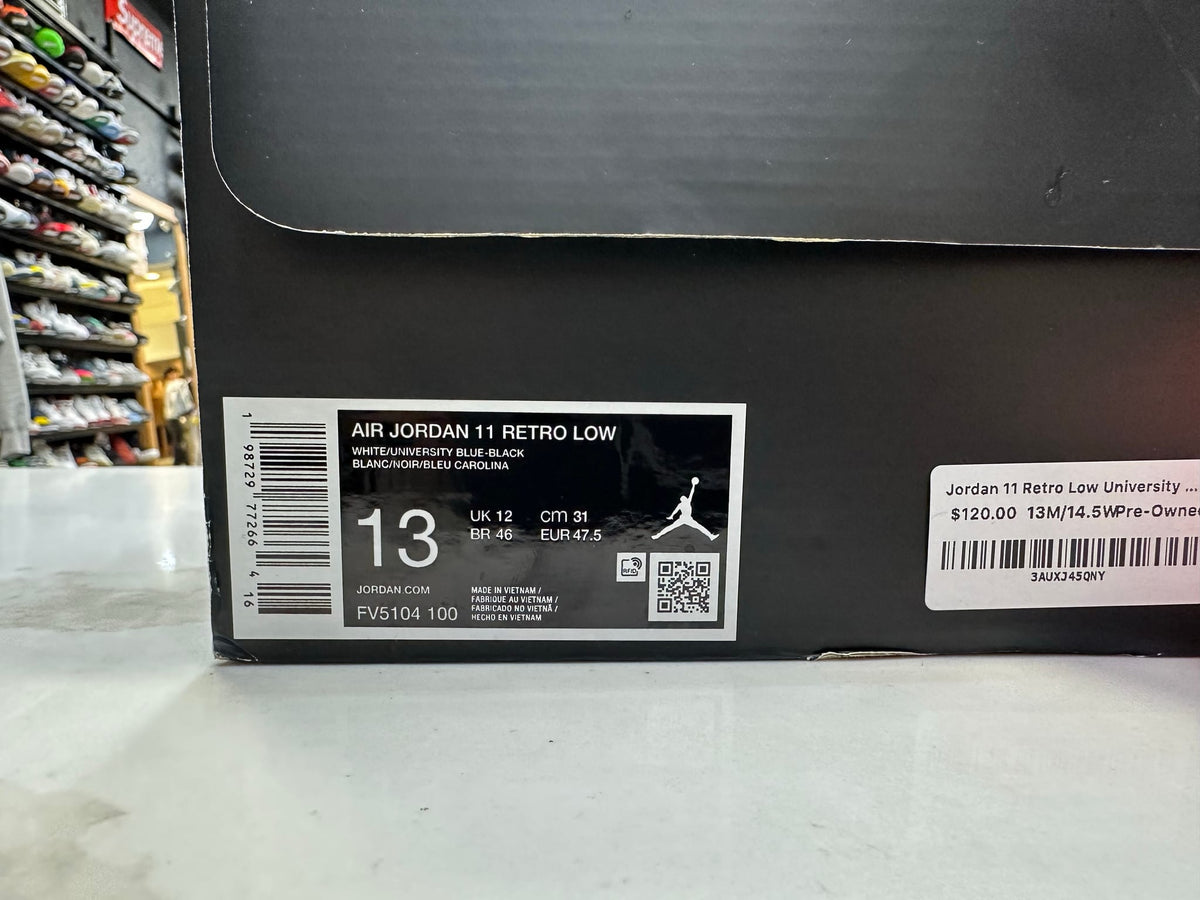 Jordan 11 Retro Low University Blue (2026)