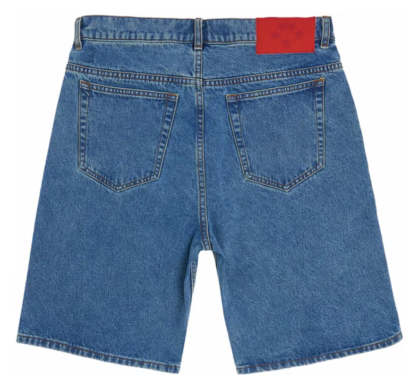 Sp5der OG Logo Denim Short "Blue Denim"