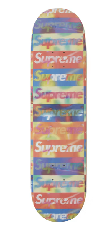 Supreme Distorted Logo Skateboard Deck (Yellow) (SS20)