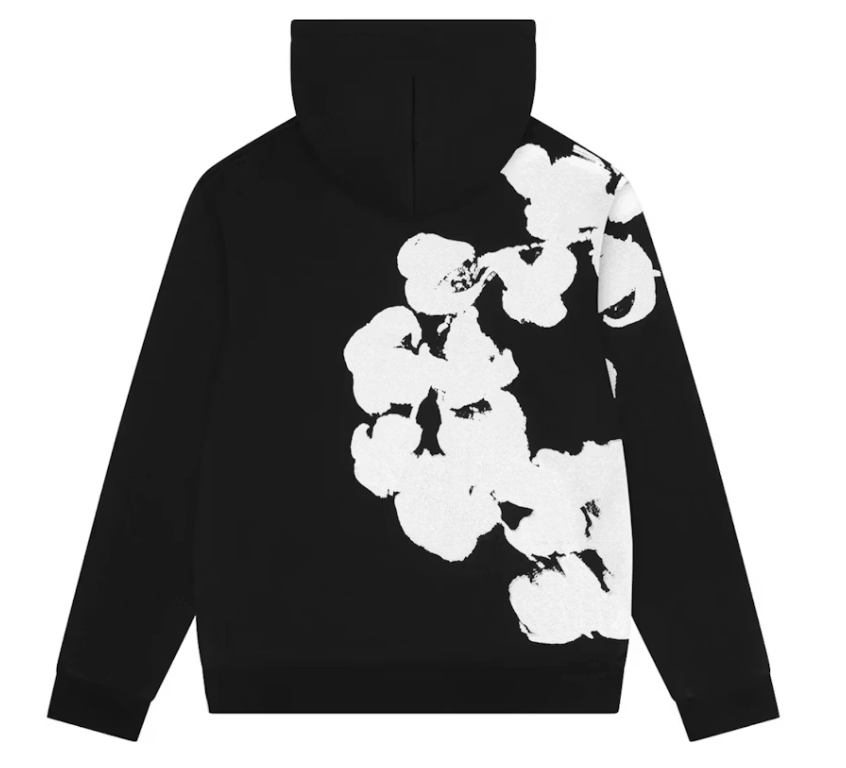 Denim Tears Big Cotton Wreath Hoodie (Black)