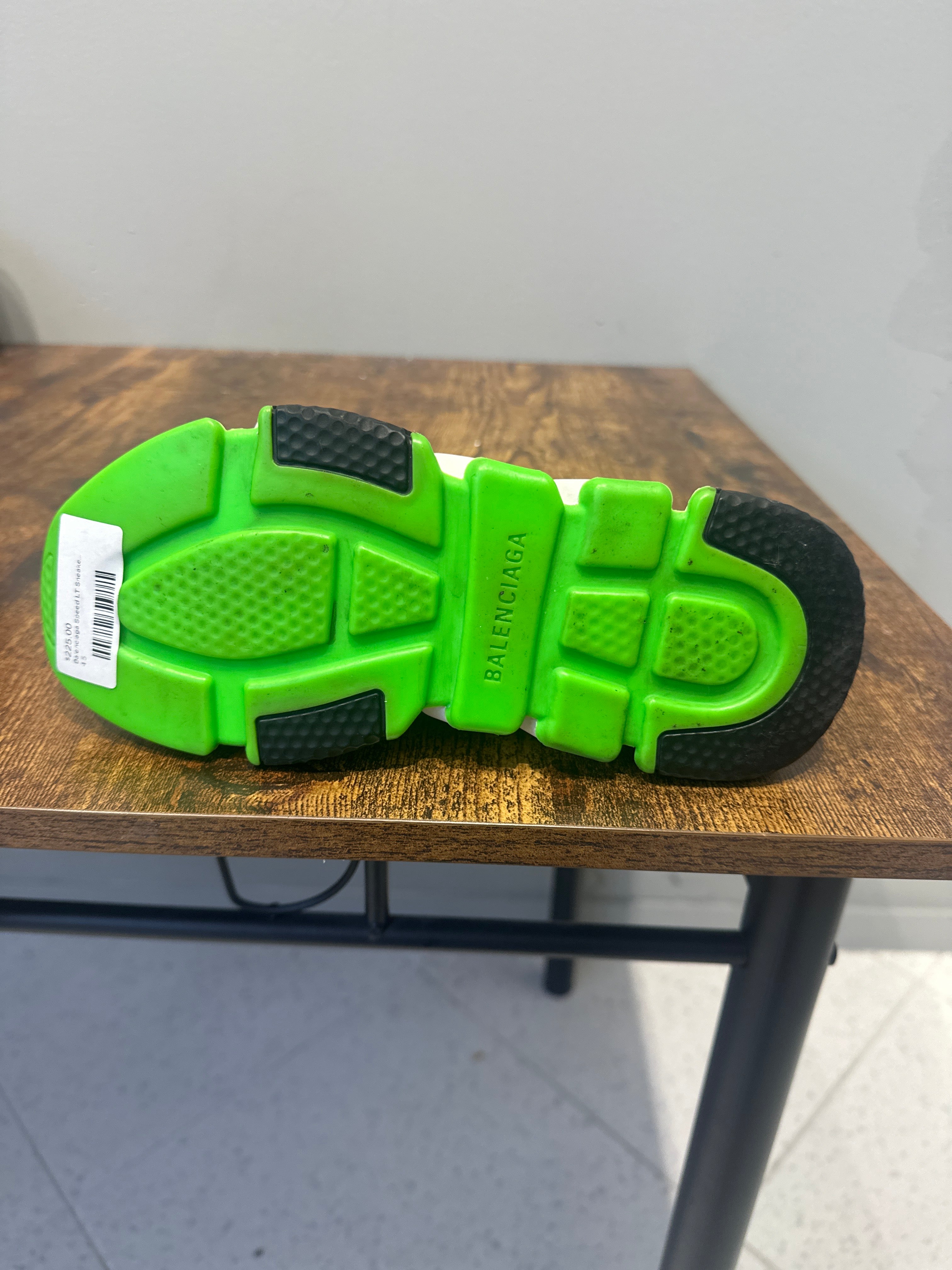 Balenciaga Speed LT Sneaker "Black/Green" (pre-owned)
