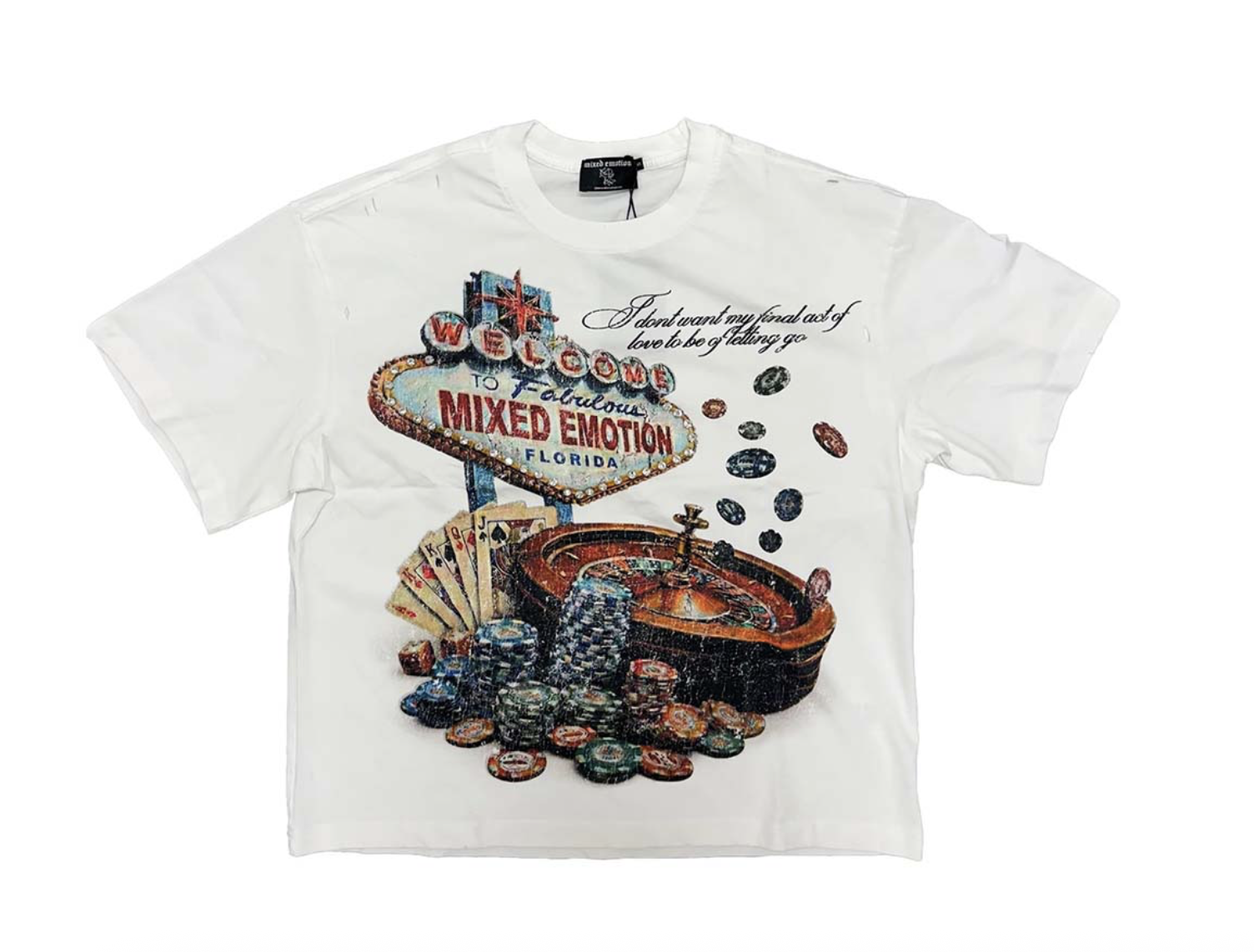 Mixed Emotions Lottery Tee "White"