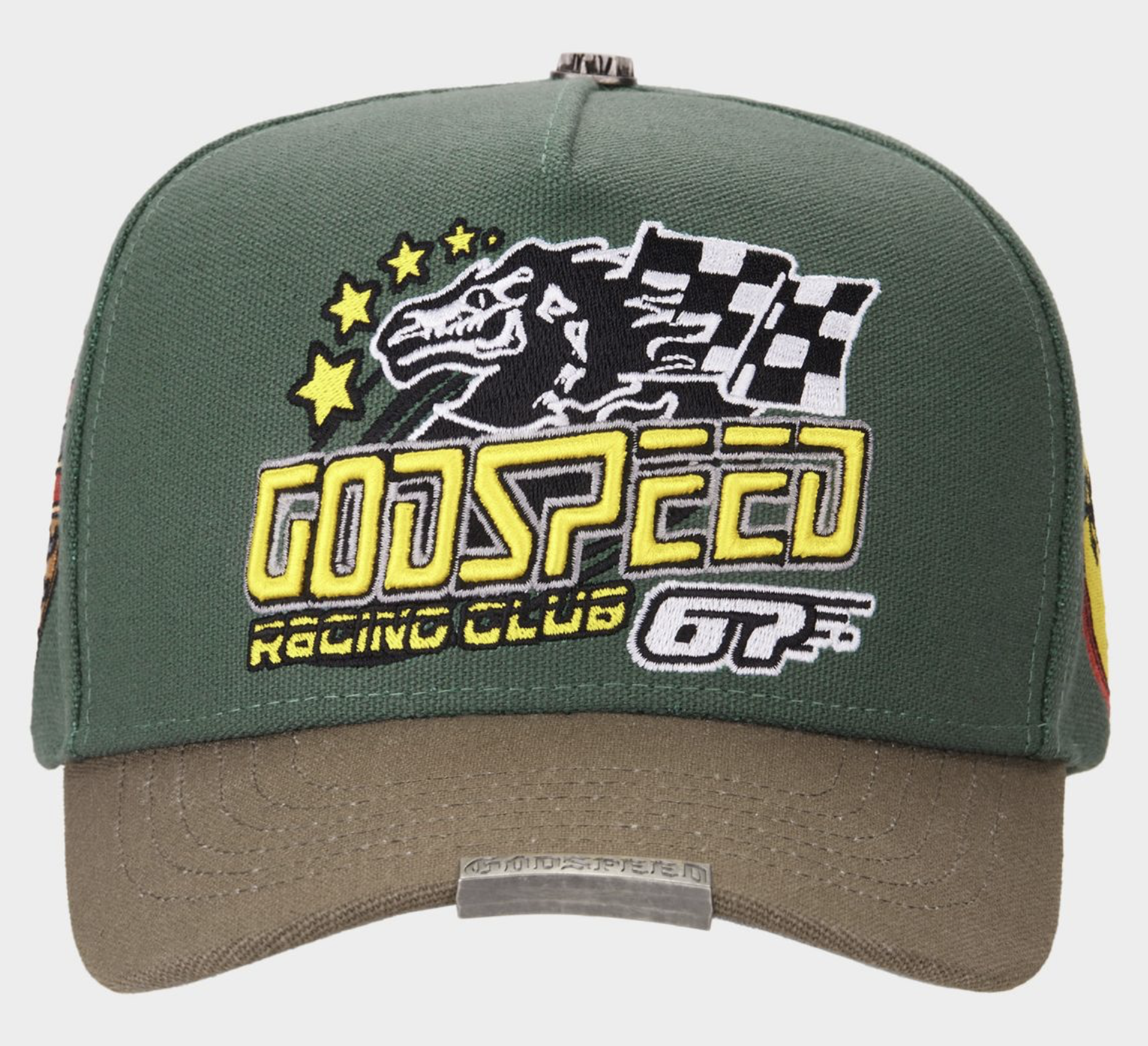 GRC Members Snapback Hat (Green/Brown)