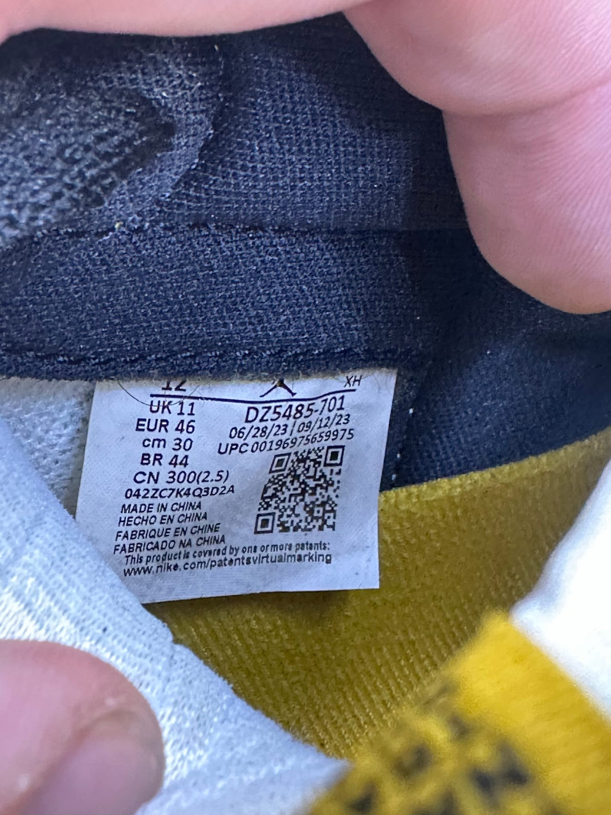Jordan 1 Retro High Yellow Ochre