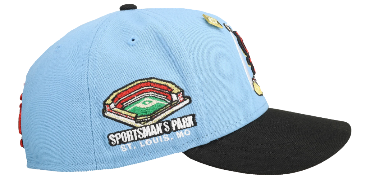 Capsule St Louis Cardinals Sportsman's Park Light Blue Arch 59Fifty Fitted Hat