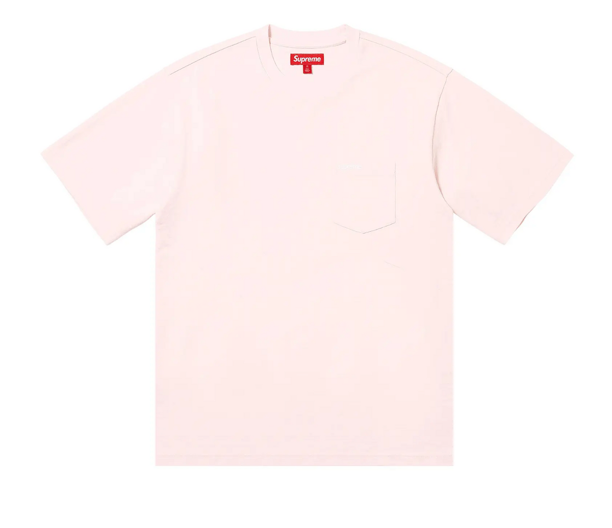 Supreme S/S Pocket Tee Shirt (Pale Pink) (SS26)