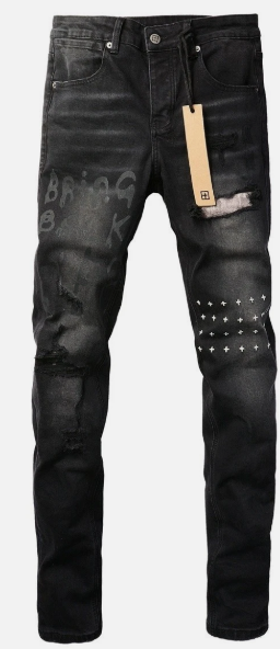 Ksubi Chitch Black Letter-Print Ripped