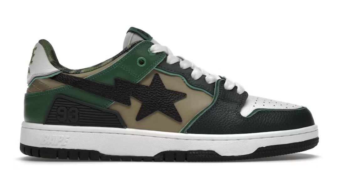A Bathing Ape Bape SK8 Sta ABC Camo Green (2022)