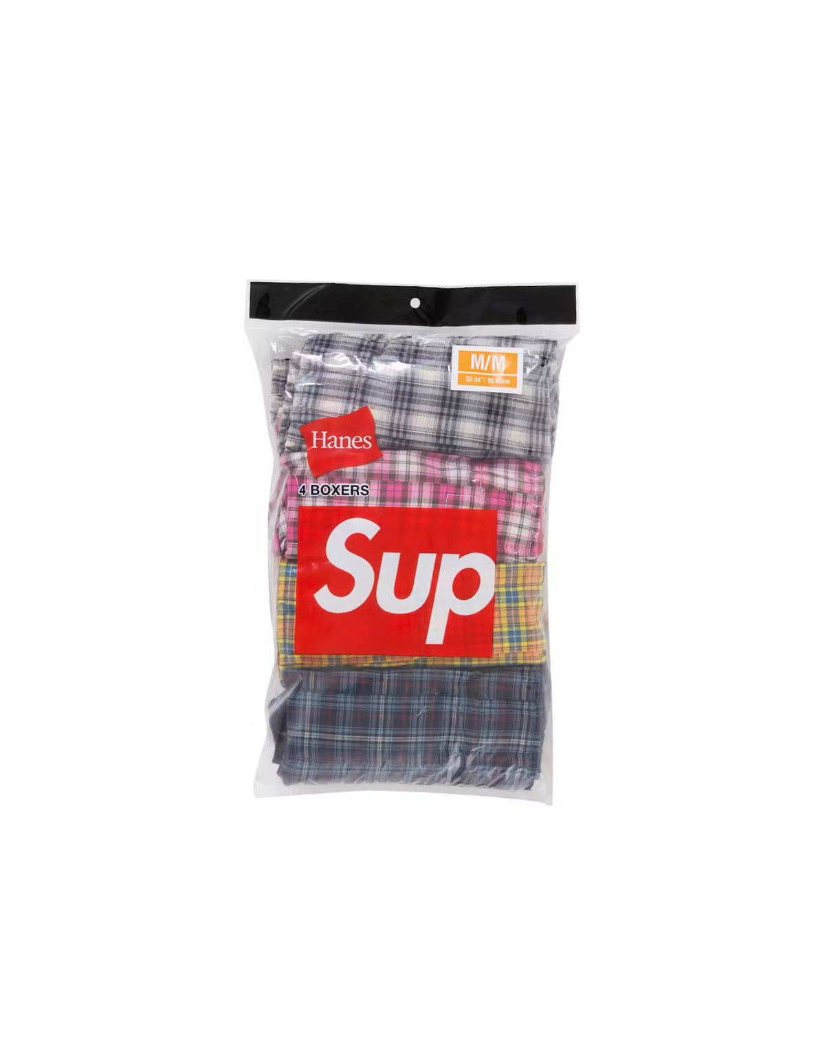 Supreme Hanes Plaid Boxers Multicolor (4 Pack)