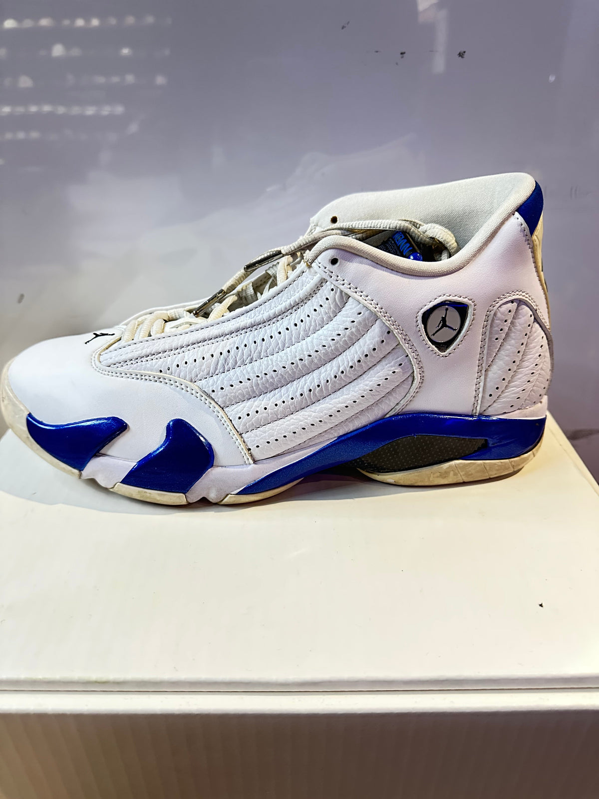 Jordan 14 Retro White Hyper Royal