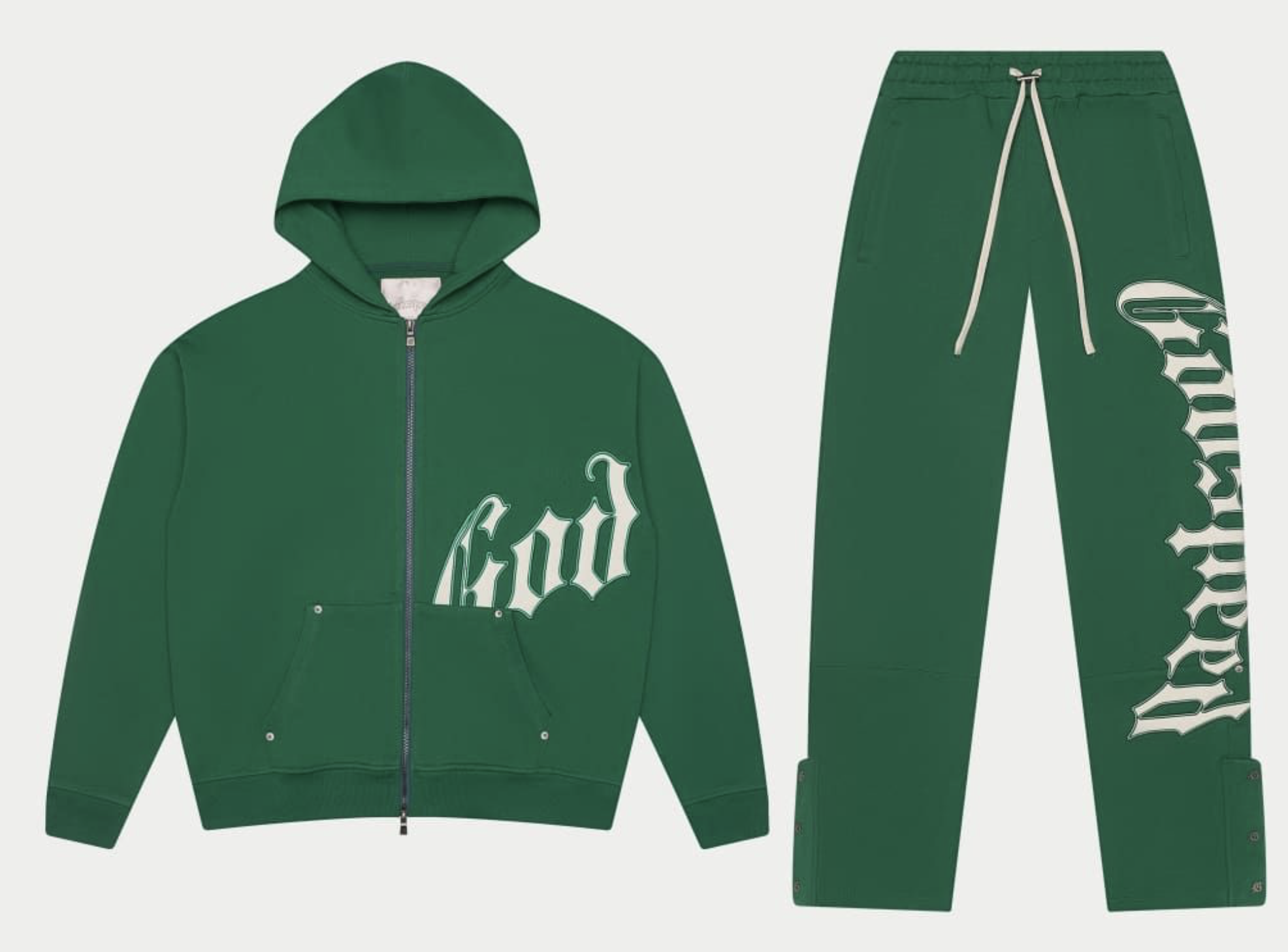 Godspeed OG Logo Sweatsuit V2 (Green/White)