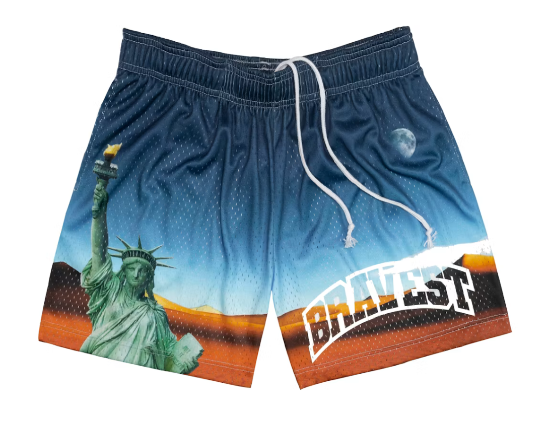 Bravest Studios Statue of Liberty Shorts Multi-color