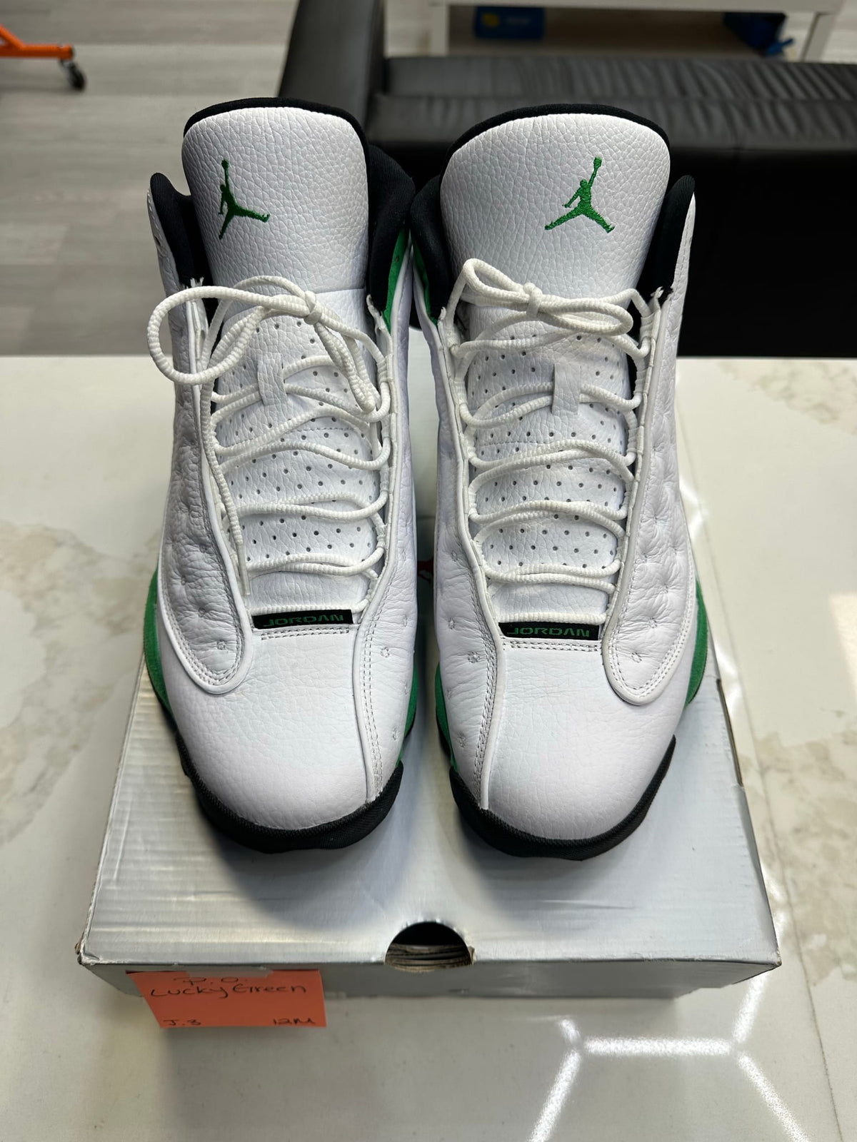 Jordan 13 Retro White Lucky Green