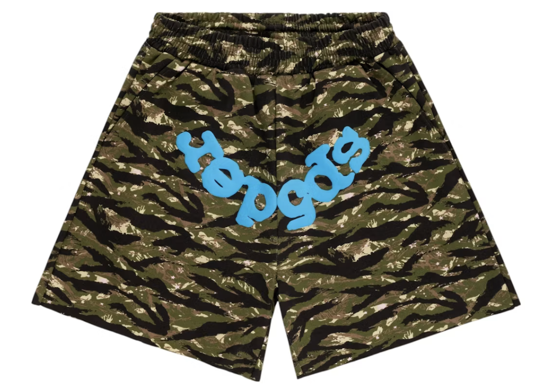 Sp5der OG Web V2 Tiger Camo Sweatshort