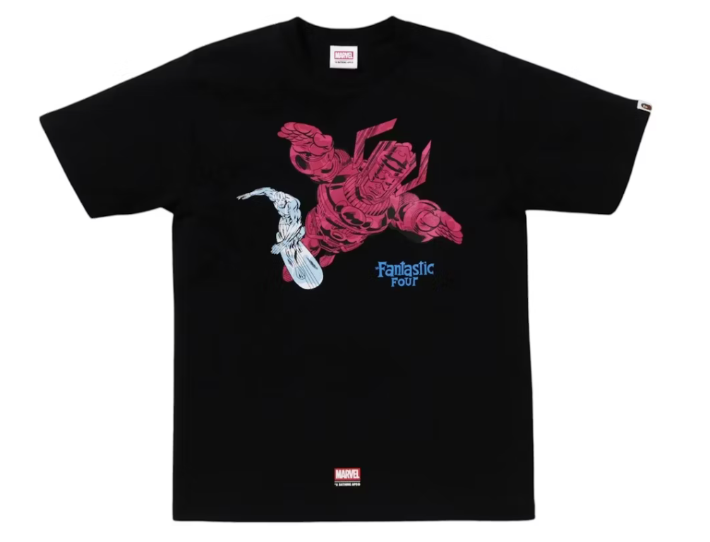 A Bathing Ape BAPE x F4 Galactus & Silver Surfer Tee Black