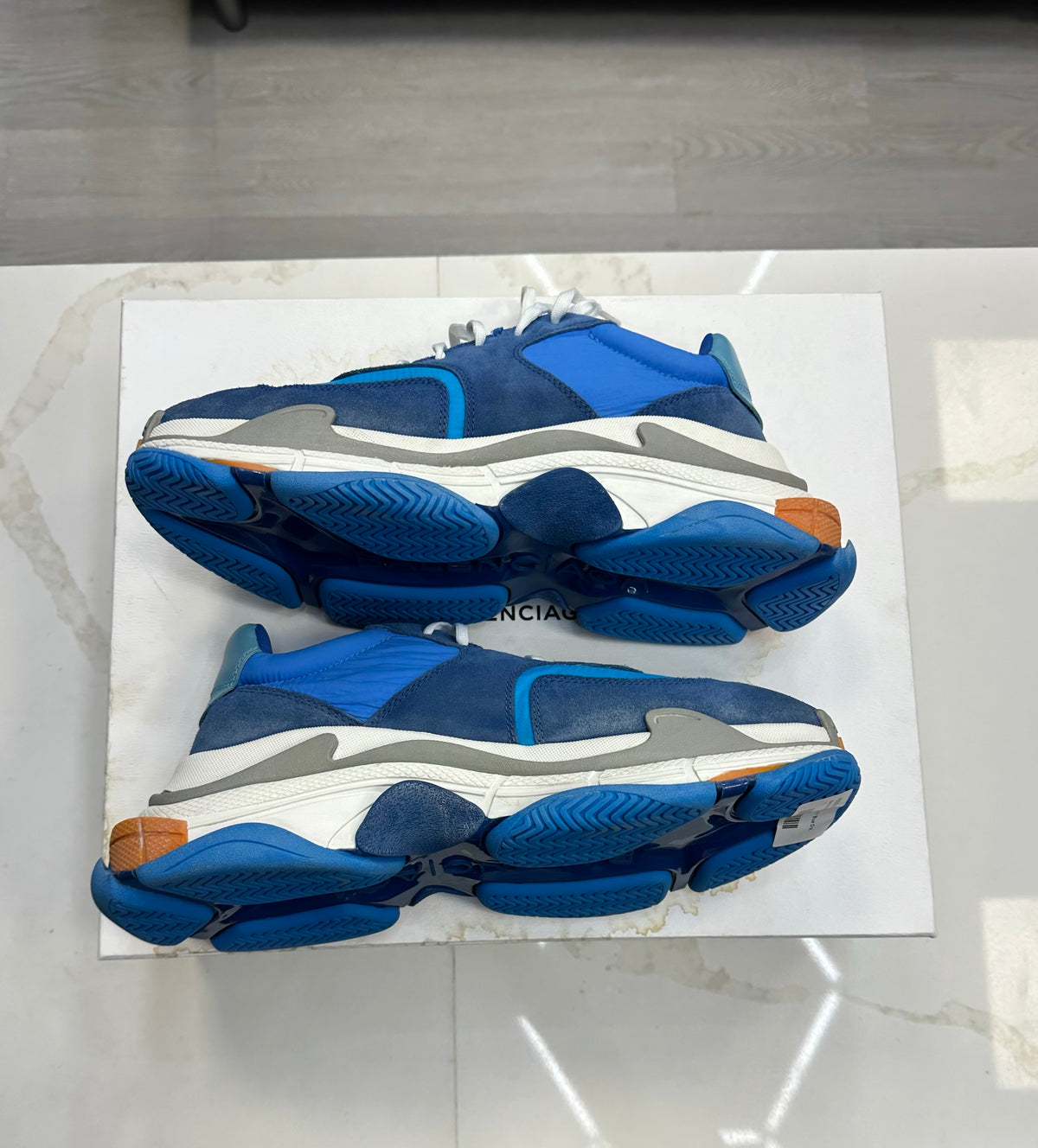 Balenciaga Triple S Blue Orange