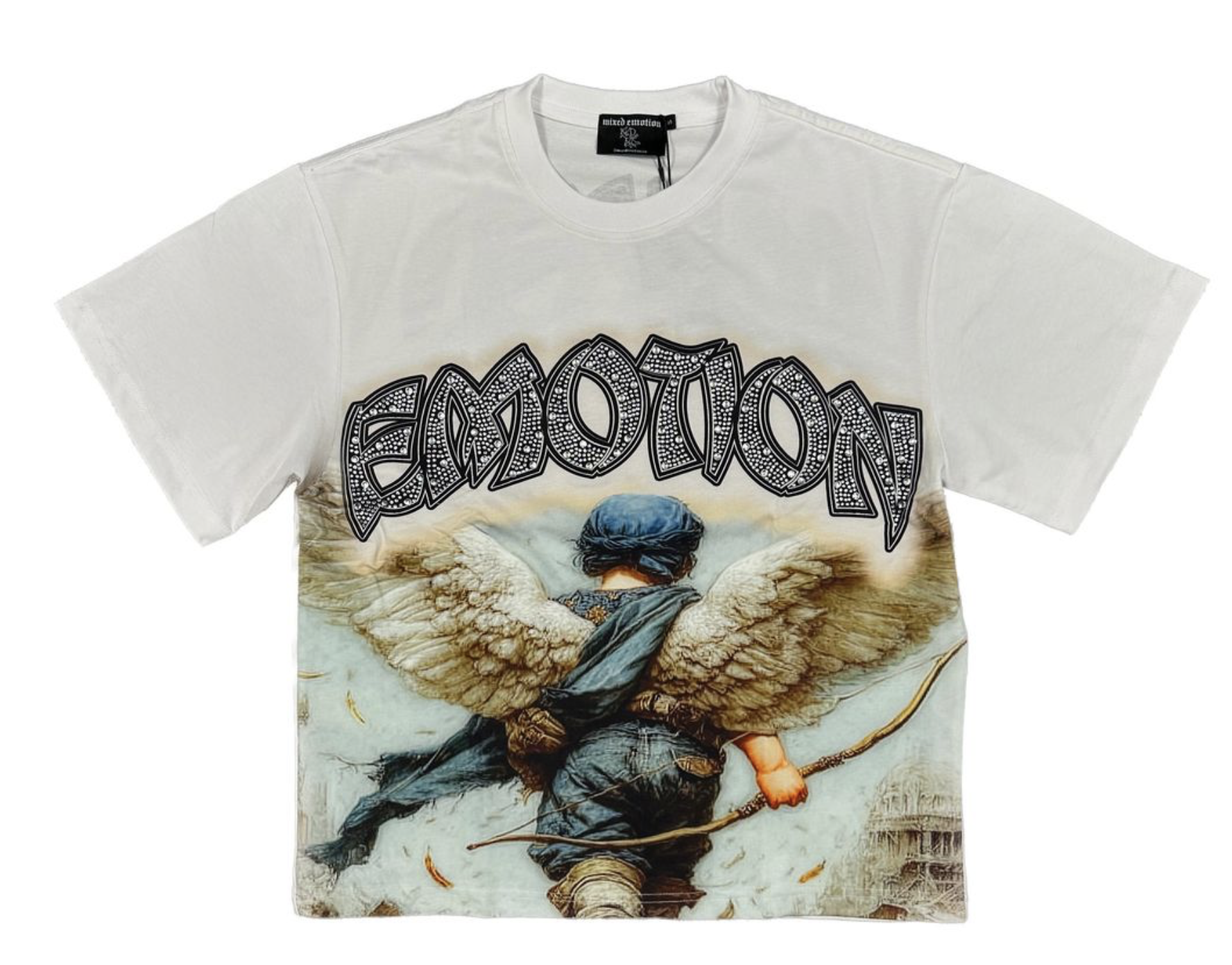 Mixed Emotions White “Arch Angel” Tee