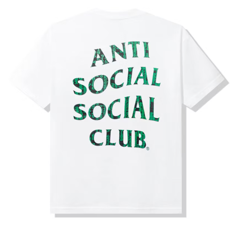 Anti Social Social Club Glitch Tee "White" SS22