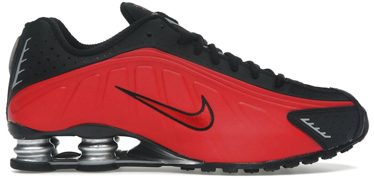 Nike Shox R4 University Red Black Metallic Silver