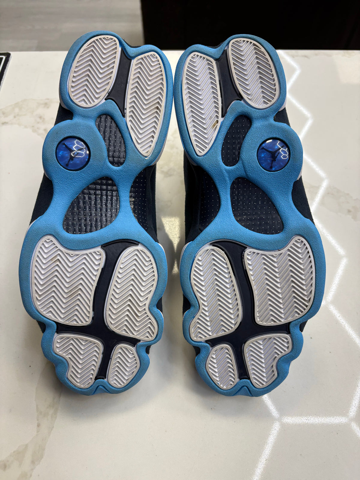 Jordan 13 Retro Obsidian Powder Blue White