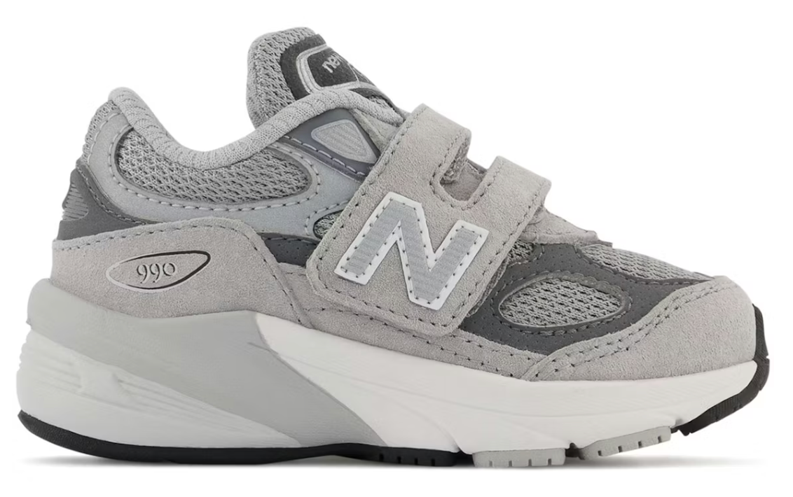 New Balance 990v6 Hook and Loop Grey Silver (TD)