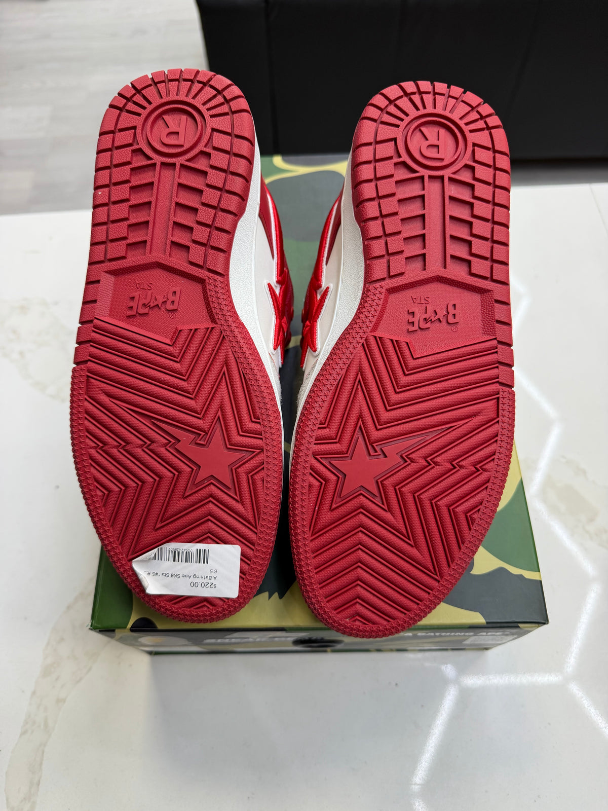 A Bathing Ape SK8 Sta #5 Red