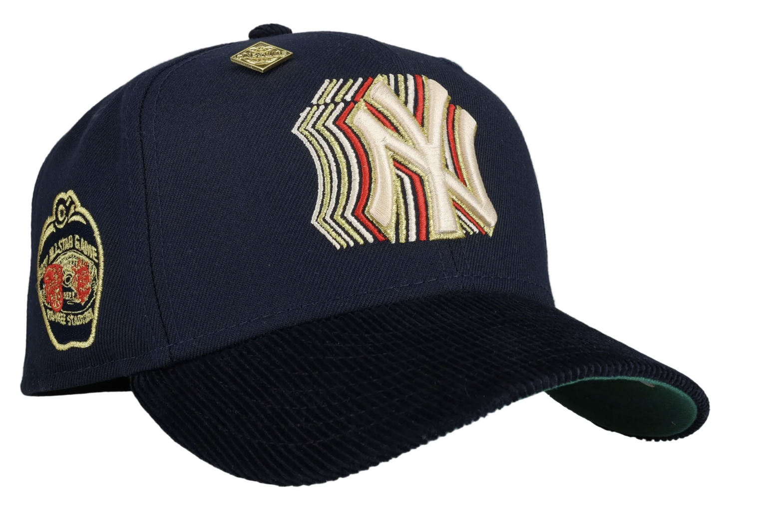 Capsule New York Yankees 1977 All Star Game Navy Trippy Logo 59Fifty Fitted Hat
