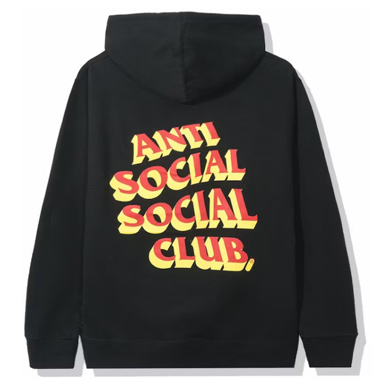 Anti Social Social Club Popcorn Hoodie Black