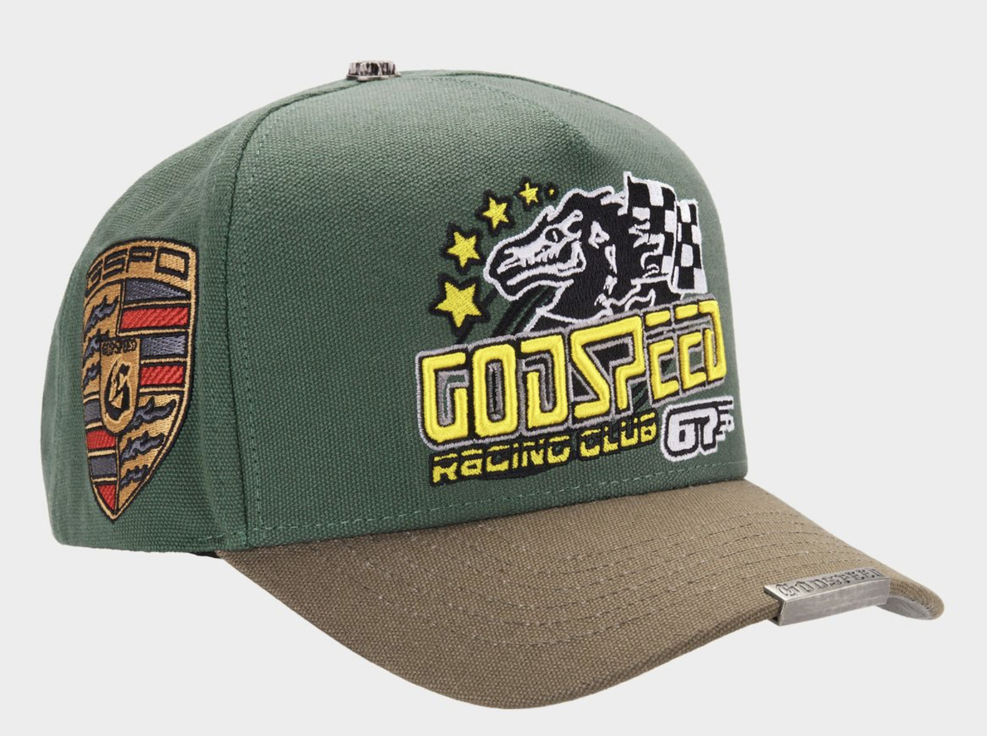 GRC Members Snapback Hat (Green/Brown)