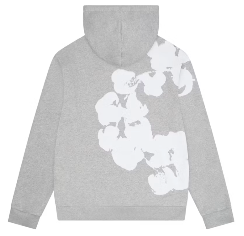 Denim Tears Big Cotton Wreath Hoodie (Grey)