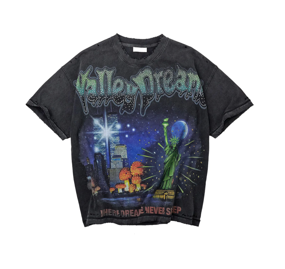 Vale Forever Skyline Bling Tee (Black)