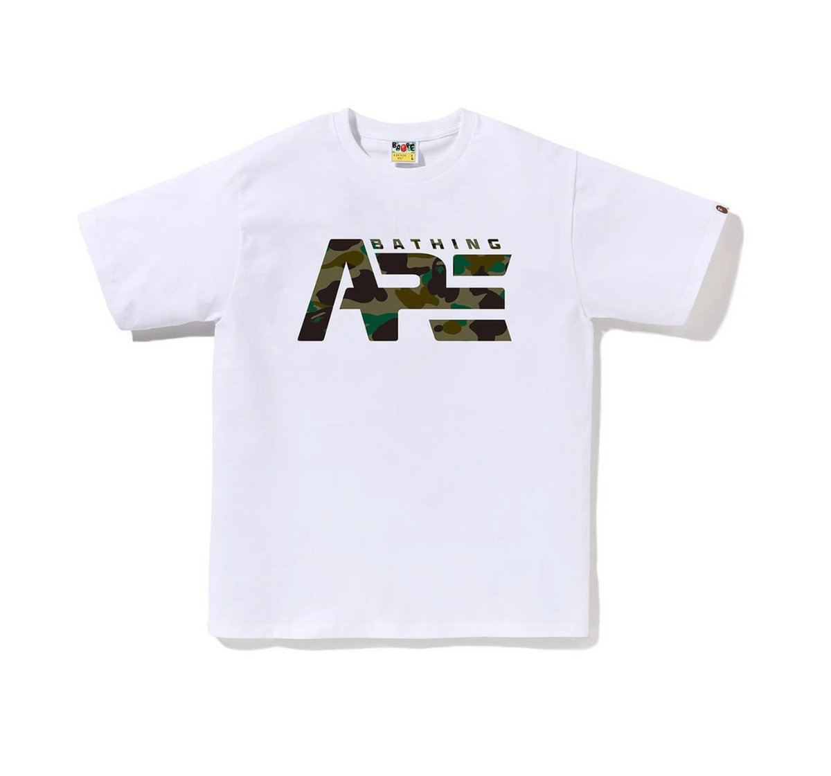 A Bathing Ape Bape 1st Camo Tactical Logo Tee White (FW23)