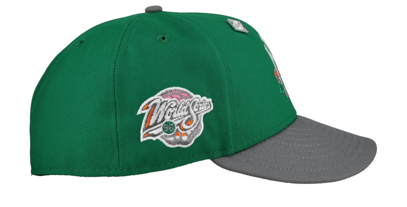 Capsule New York Yankees 1998 WS Green Floral Metallic 59Fifty Fitted Hat