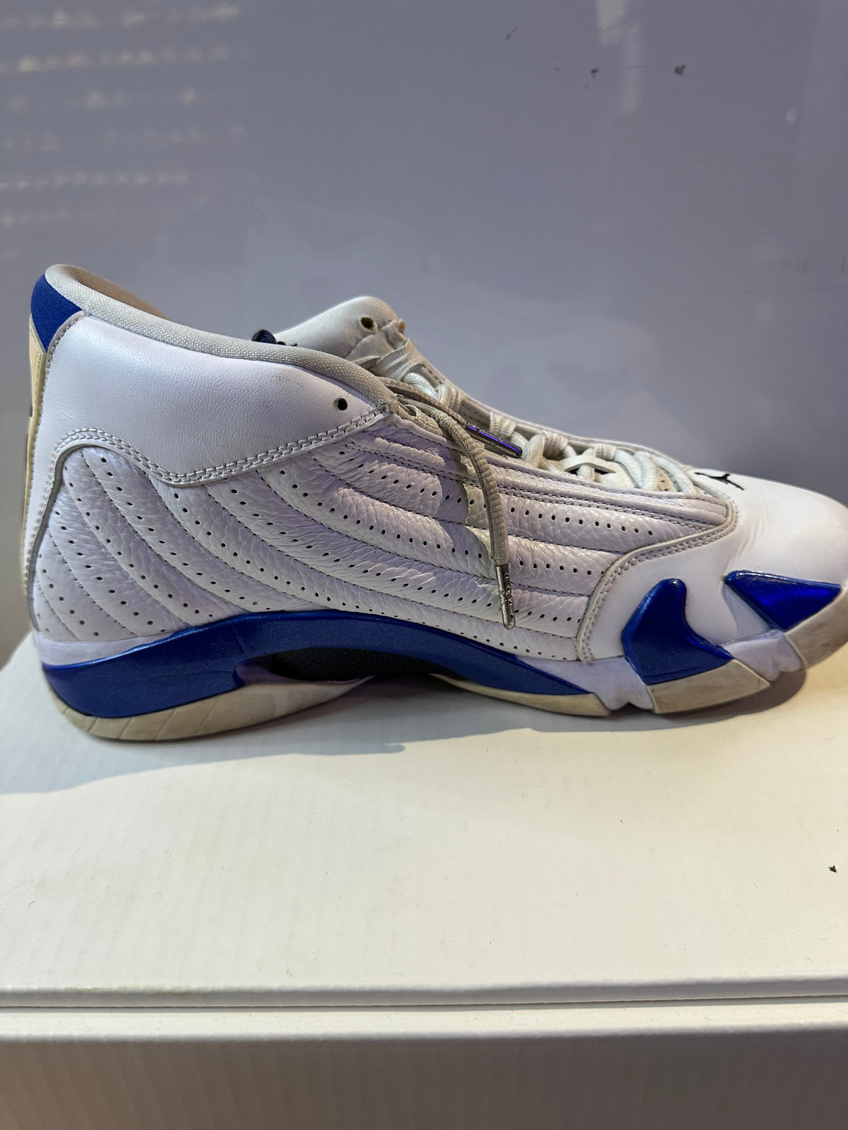 Jordan 14 Retro White Hyper Royal