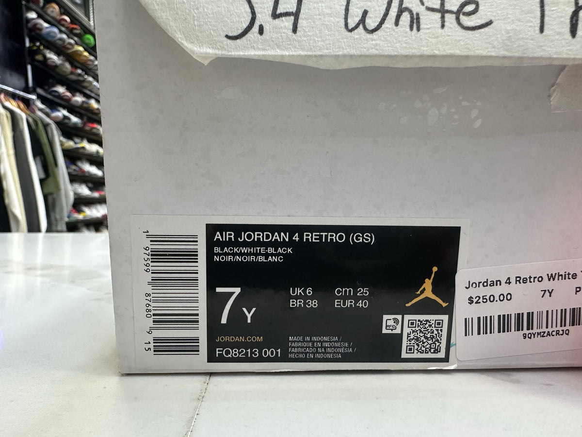 Jordan 4 Retro White Thunder (GS)