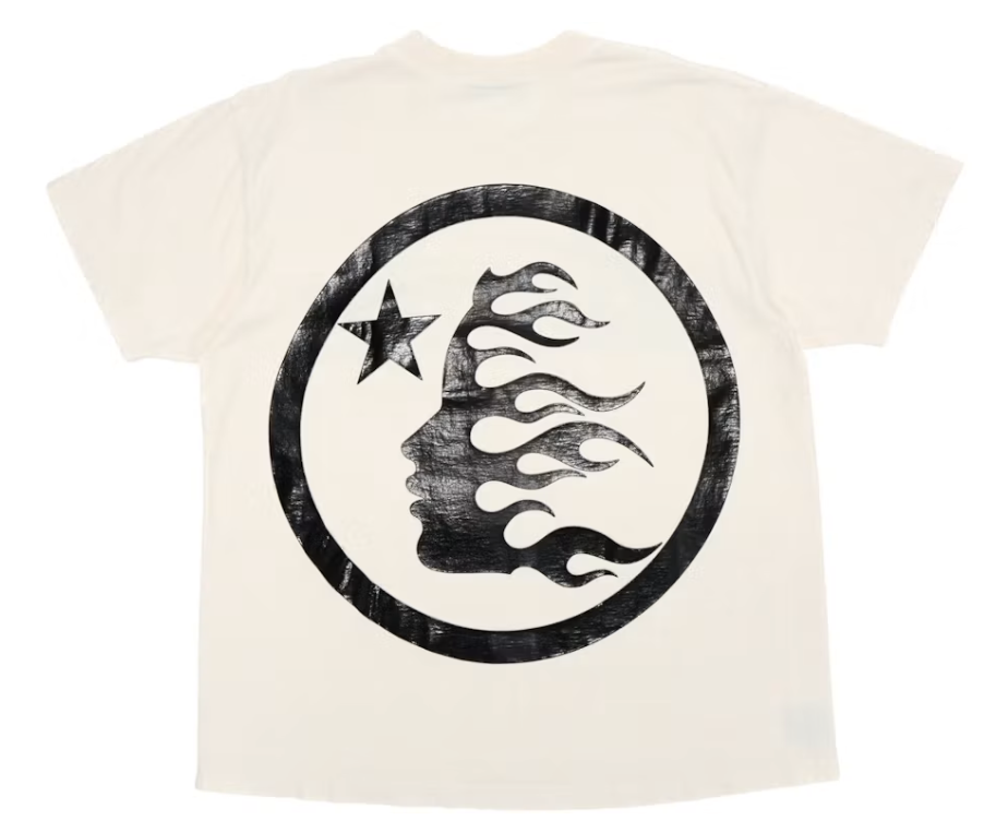 Hellstar Classic Gel Print Tee Shirt (White/Black)