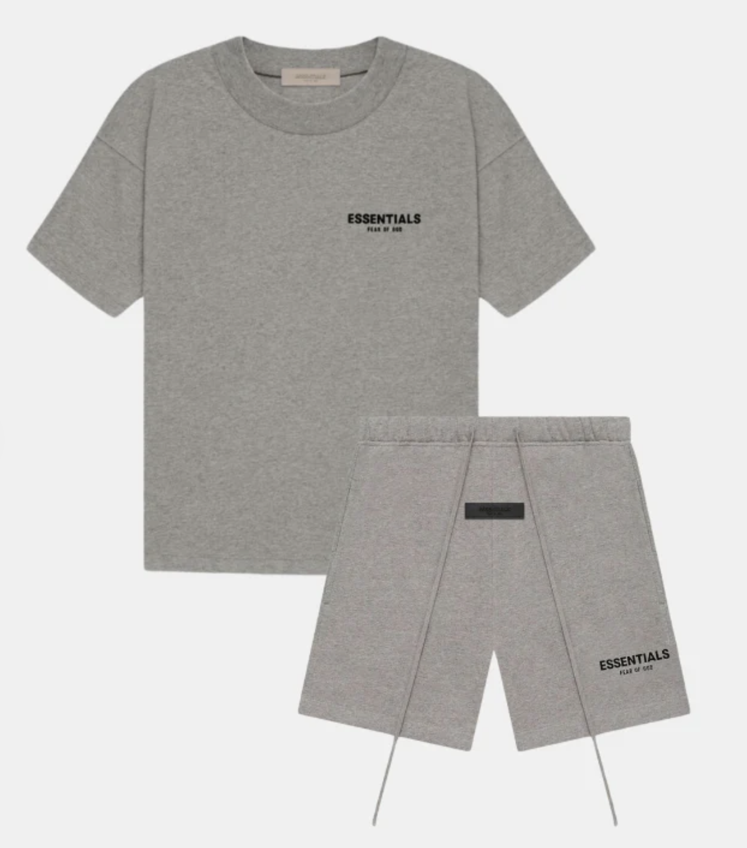 Essentials Fear Of God Short/Shirt Set "Dark Oatmeal"