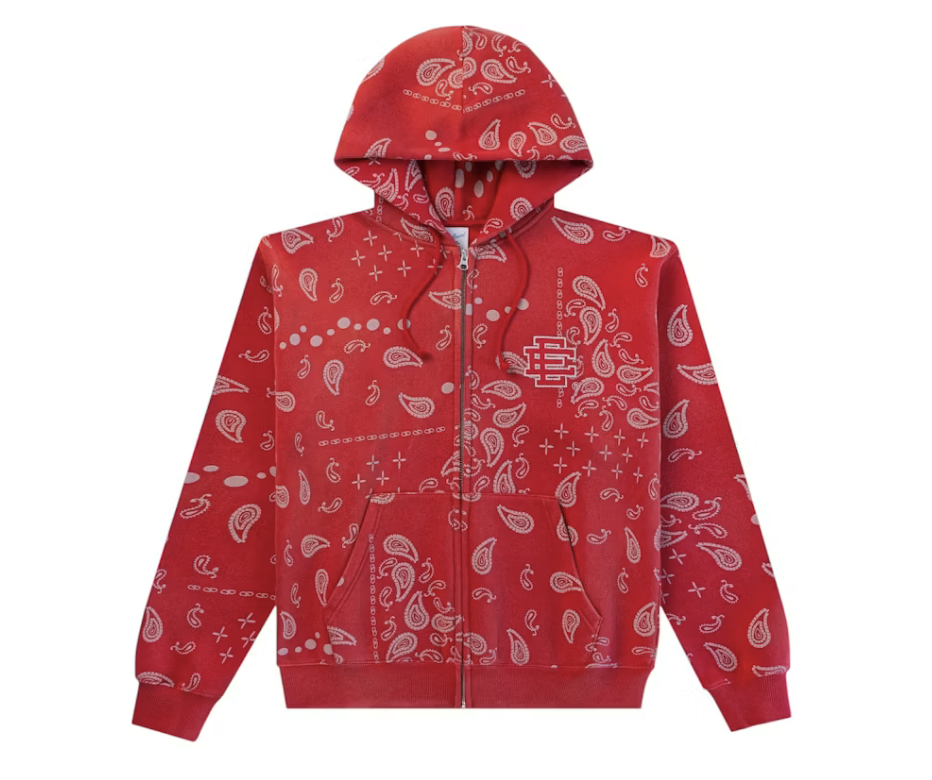 Eric Emanuel EE Zip-Up (SS25) "Red Paisley"