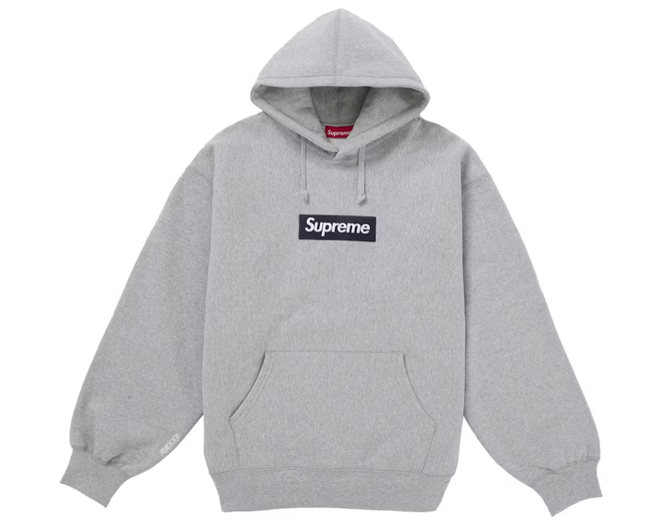 Supreme Box Logo Hooded Sweatshirt (FW25) Heather Grey