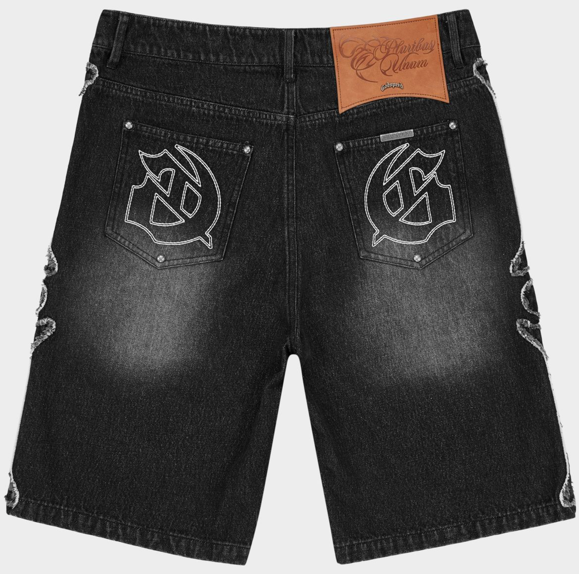 Godspeed Fémur Frayed Denim Shorts (Black)