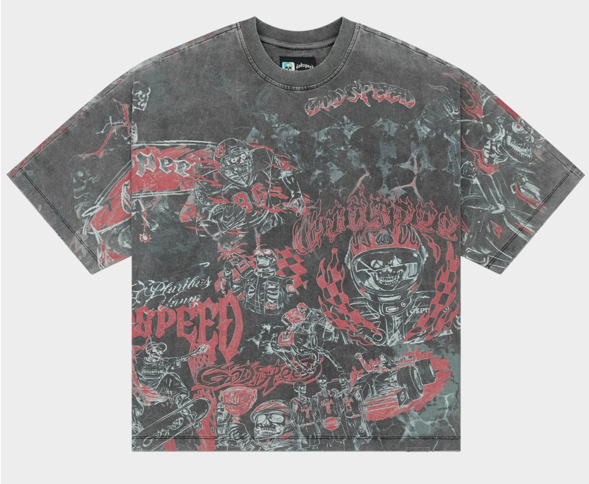 Godspeed "Sketch Archive" Tee Shirt (Grey Wash)
