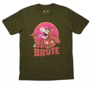 Kaws X General Mills Frute Brute Tee Army