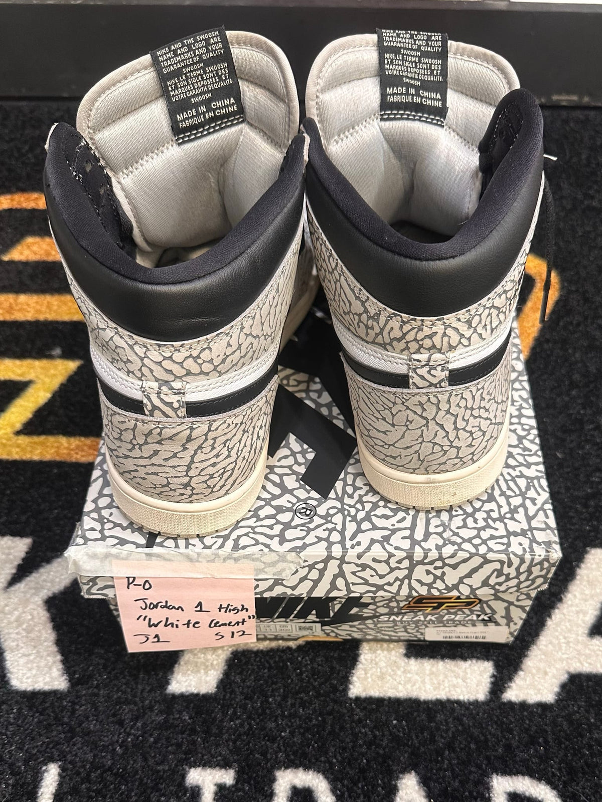 Jordan 1 Retro High OG White Cement