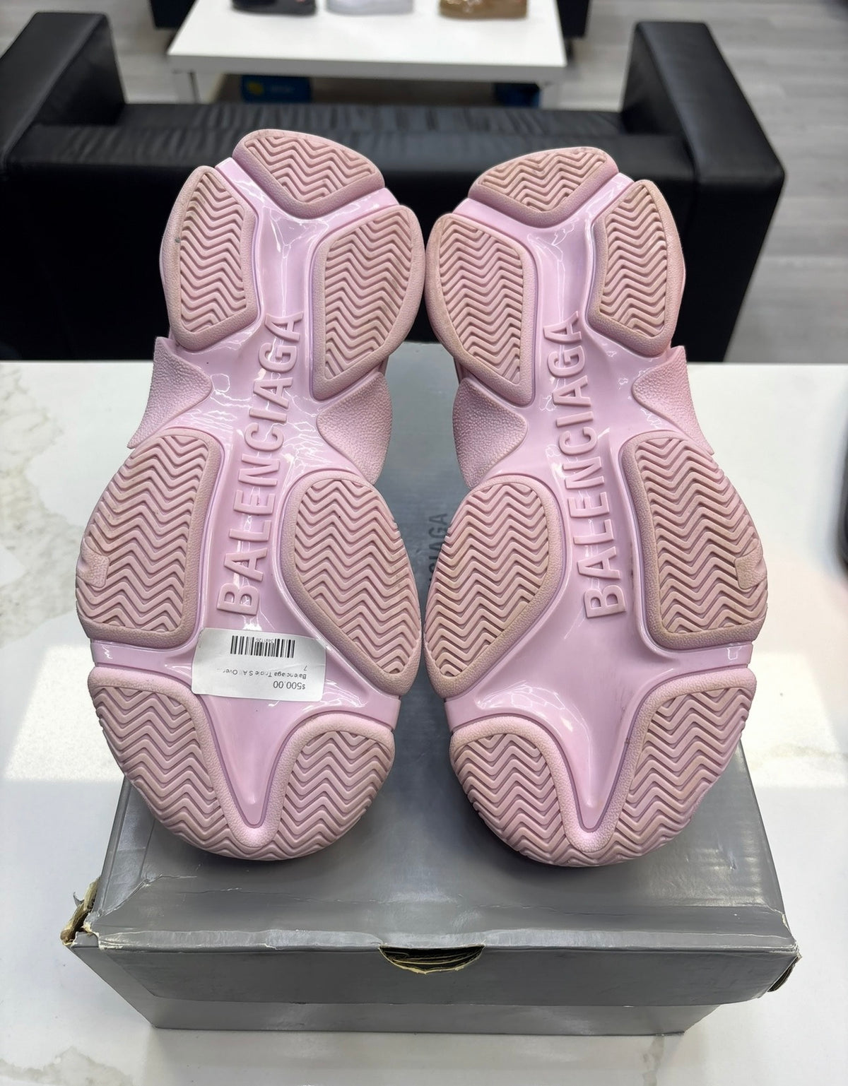 Balenciaga Triple S All Over Print Pink (W)