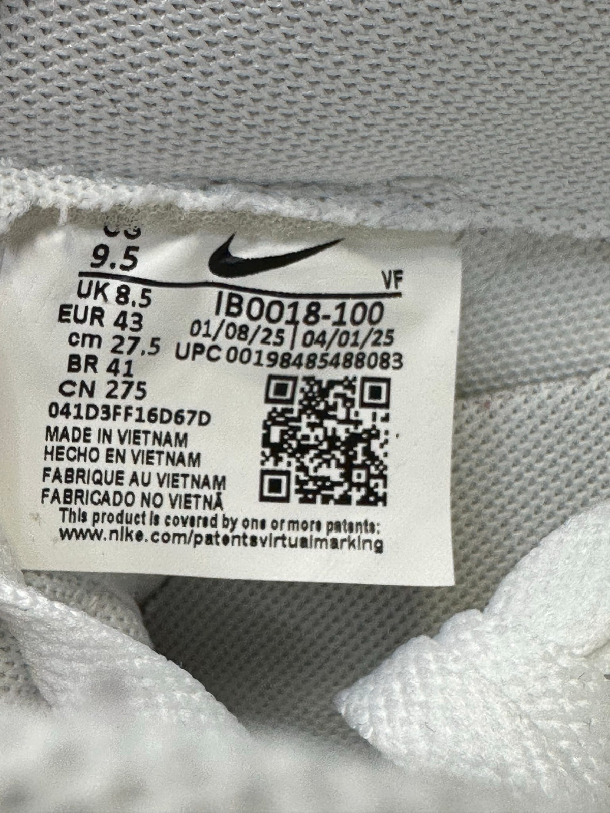 Nike Air Force 1 Low Kobe Bryant Forever White